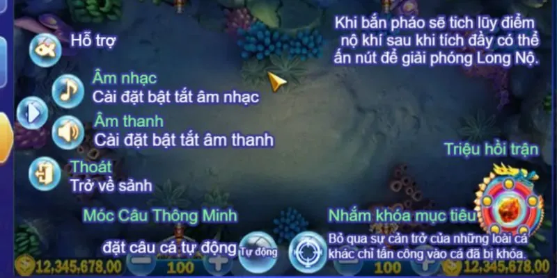 Giao diện săn cá rùa xanh