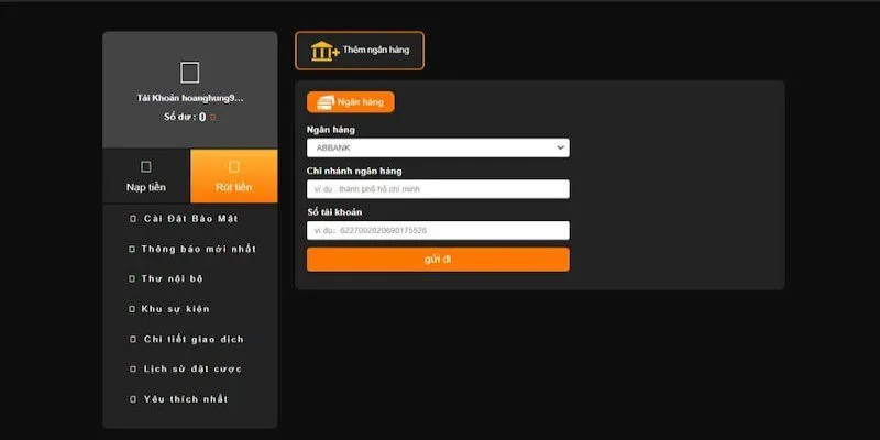 Quy trình rút tiền trong tích tắc